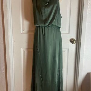 Elegant Dark Green Maxi Dress